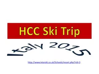 HCC Ski Trip