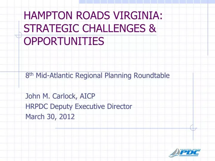 hampton roads virginia strategic challenges opportunities