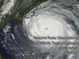 Airborne Radar Observations of Atlantic Tropical Cyclones