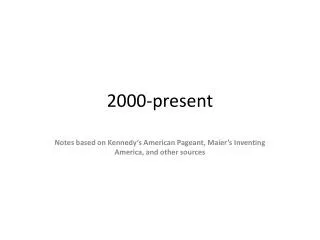 2000-present