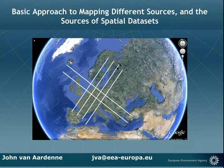 basic approach to mapping different sources and the sources of spatial datasets