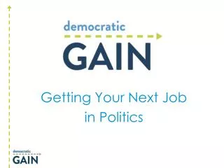 Getting Your Next Job in Politics