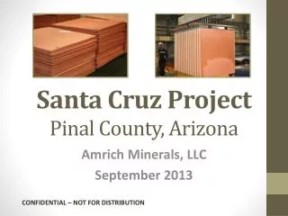 Santa Cruz Project Pinal County, Arizona