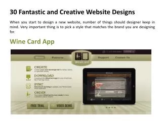 30 Fantastic and Creative Website Designs