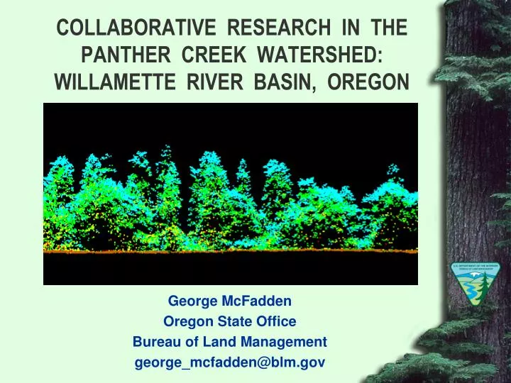 collaborative research in the panther creek watershed willamette river basin oregon