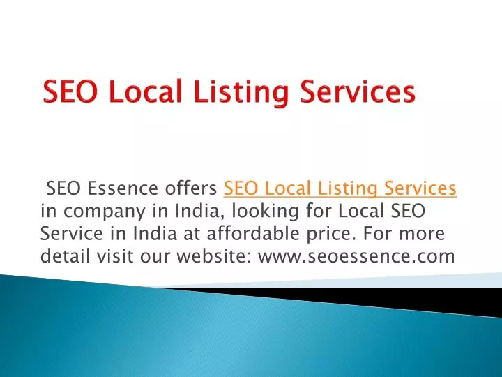 seo local listing services