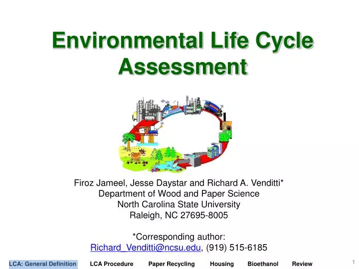 environmental life cycle assessment