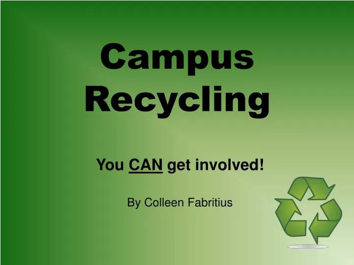 campus recycling