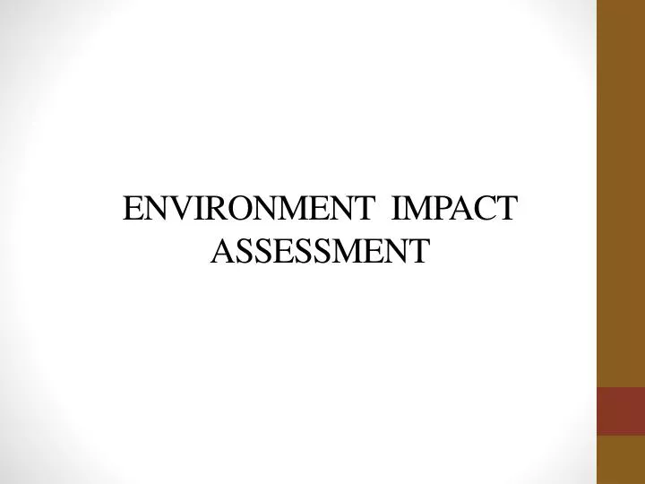 environment impact assessment