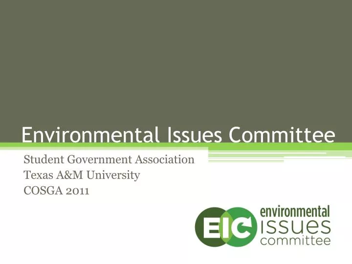 environmental issues committee