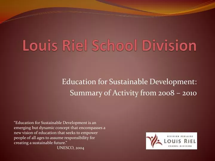 louis riel school division