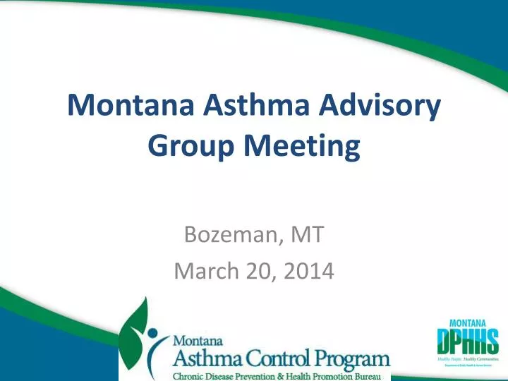 montana asthma advisory group meeting
