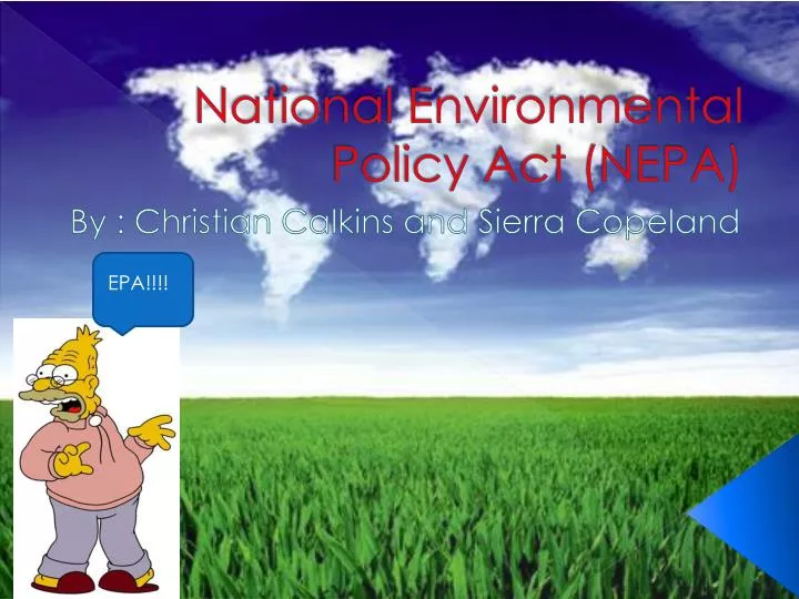 national environmental policy act nepa
