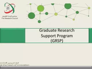 Graduate Research Support Program (GRSP)
