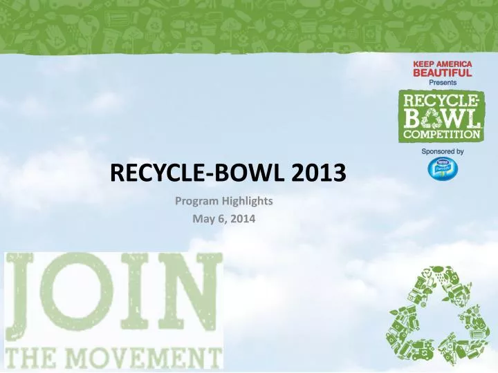 recycle bowl 2013