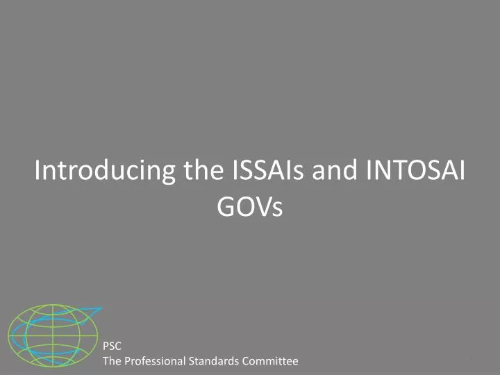 introducing the issais and intosai govs