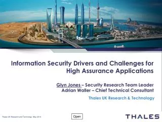 Thales UK Research &amp; Technology