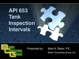API 653 Tank Inspection Intervals