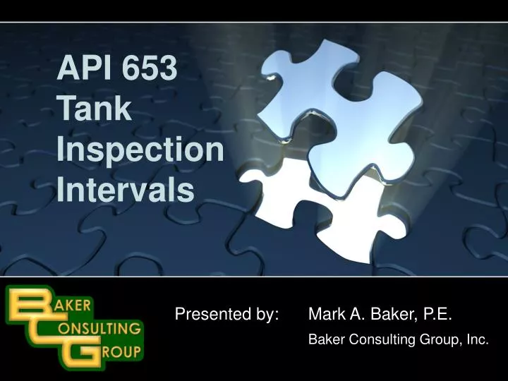 api 653 tank inspection intervals