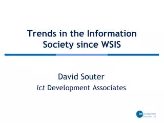 trends in the information society since wsis