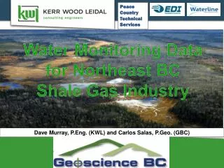Water Monitoring Data for Northeast BC Shale Gas Industry
