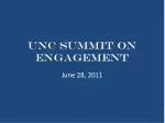 UNC Summit on Engagement - slide 1