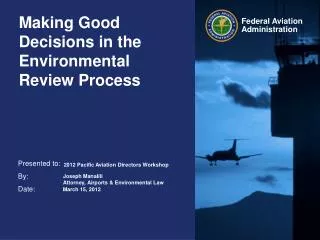 making good decisions in the environmental review process