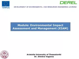 Module: Environmental Impact Assessment and Management (EIAM)
