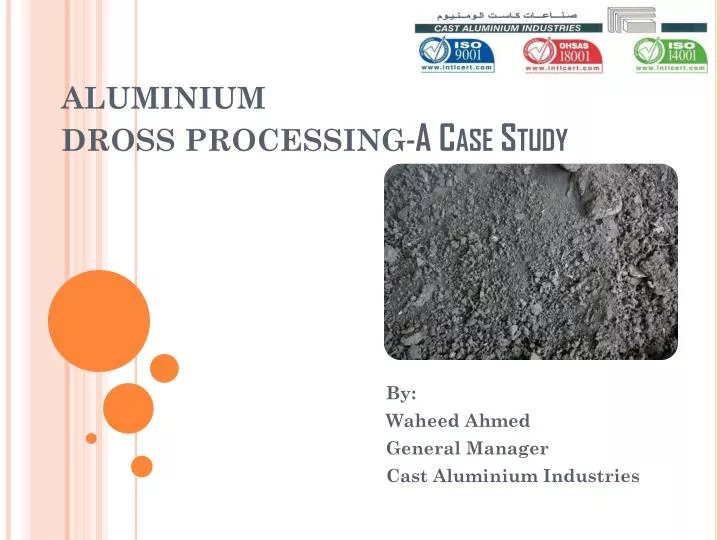 aluminium dross processing a case study