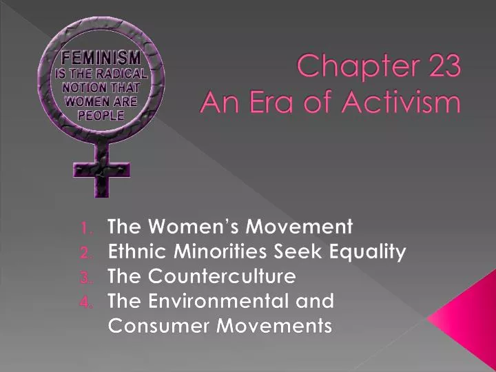 chapter 23 an era of activism