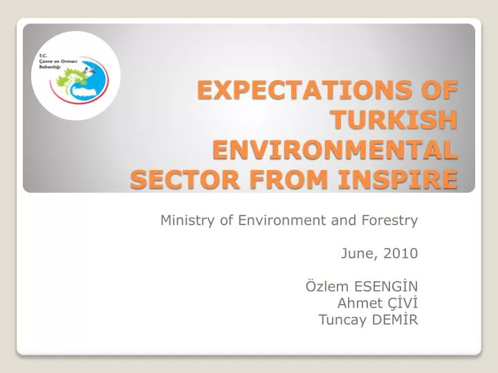 expectations of turkish environmental sector from inspire