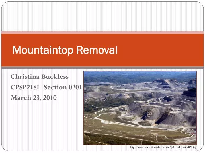 mountaintop removal