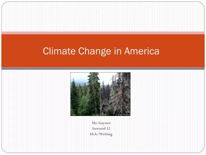 climate change in america