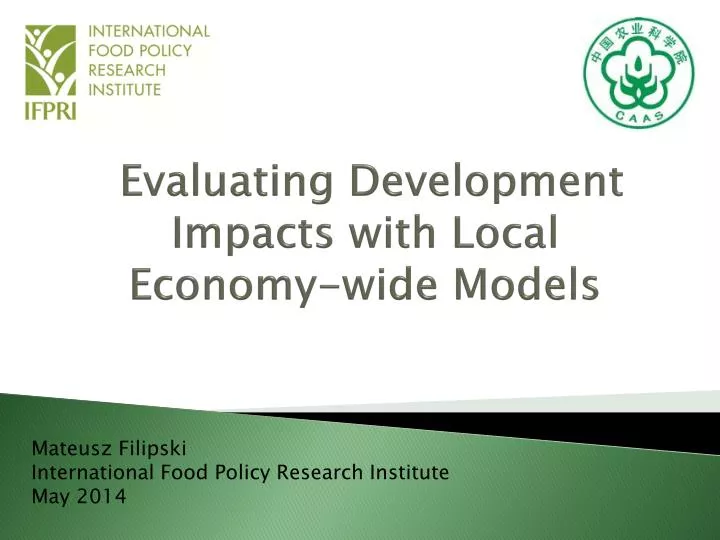 evaluating development impacts with local economy wide models