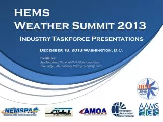 HEMS Weather Summit 2013