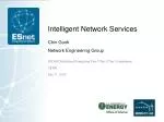 Intelligent Network Services - slide 1