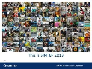 This is SINTEF 2013