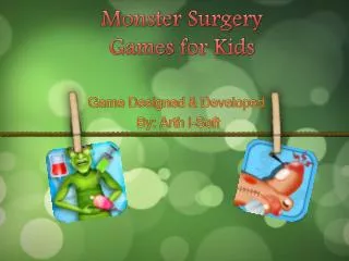 Monster Surgery Games for Kids