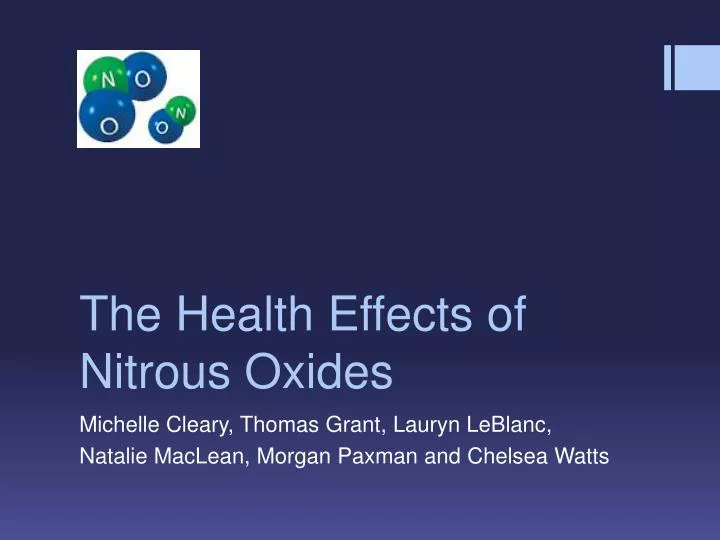 the health effects of nitrous oxides