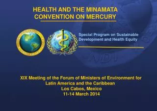 HEALTH AND THE MINAMATA CONVENTION ON MERCURY