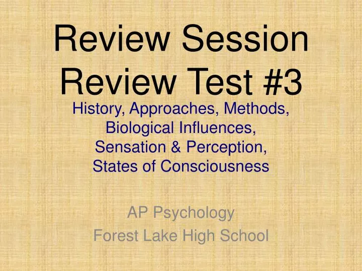 review session review test 3