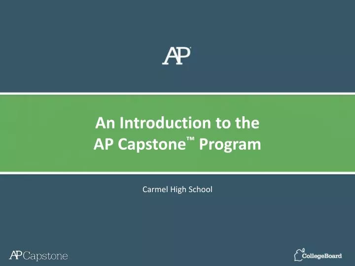 an introduction to the ap capstone program