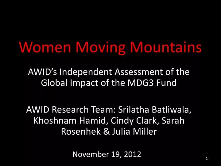 women moving mountains