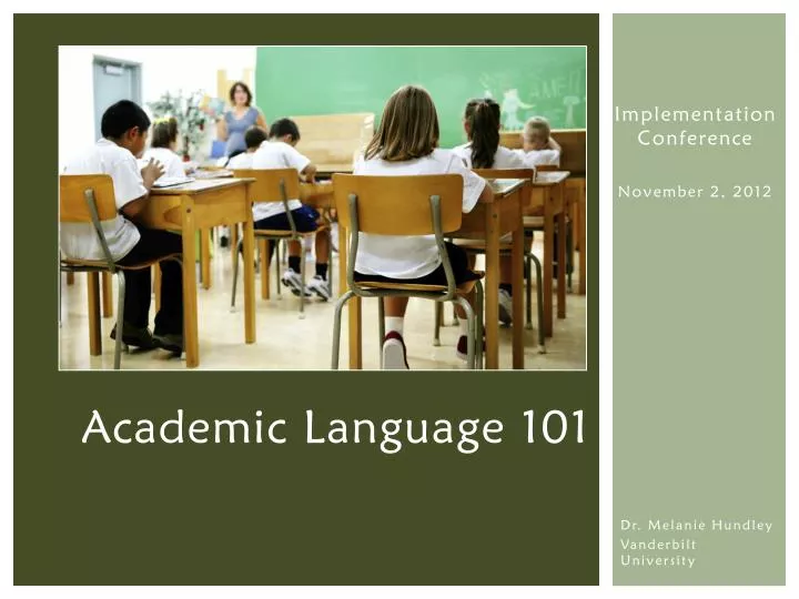 academic language 101