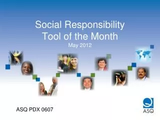 Social Responsibility Tool of the Month May 2012