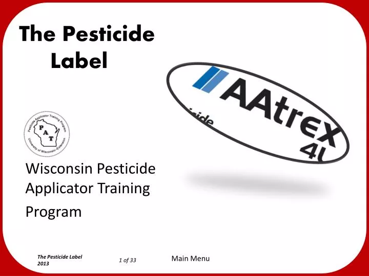 the pesticide label