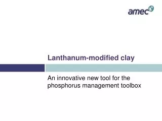 Lanthanum-modified clay