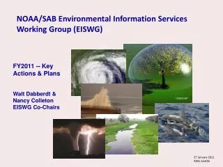 NOAA/SAB Environmental Information Services Working Group (EISWG)