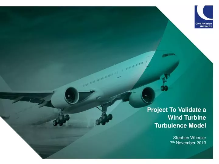 project to validate a wind turbine turbulence model