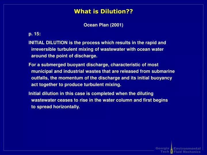 what is dilution